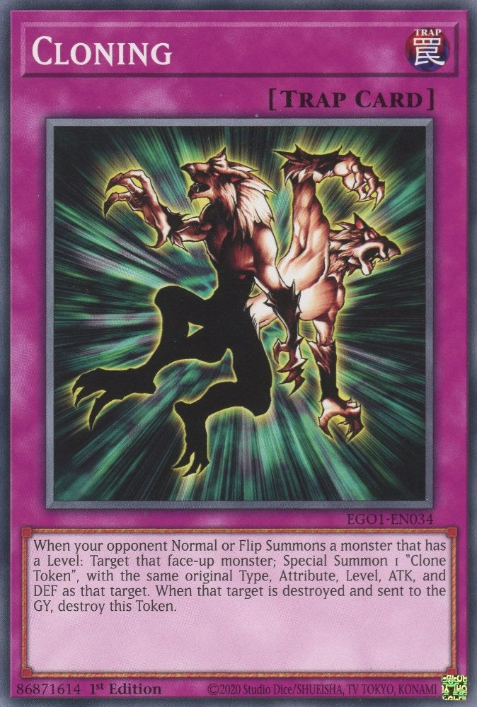 Image for Cloning (Egyptian God Deck: Obelisk the Tormentor) (EGO1-EN034) - YuGiOh