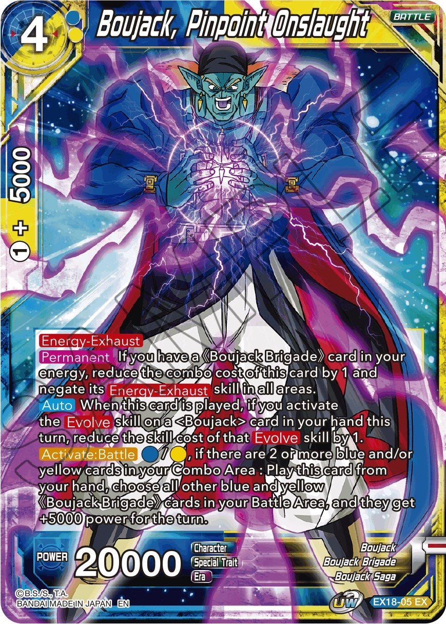 Image for Boujack, Pinpoint Onslaught (Expansion Deck Box Set 18: Namekian Boost) (EX18-05) - Dragon Ball Super: Masters