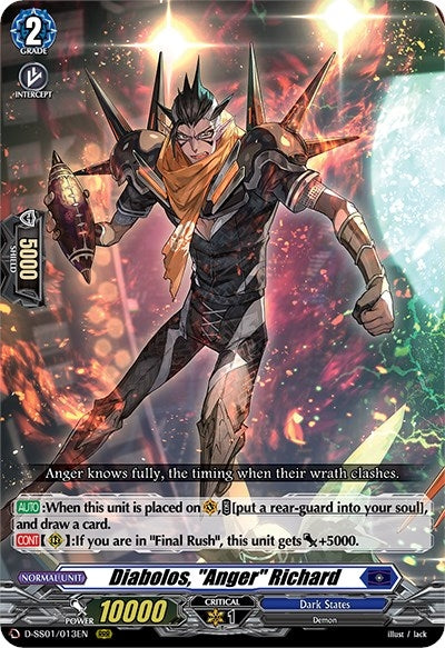 Image for Diabolos, "Anger" Richard (D-SS01: Festival Collection 2021) (D-SS01/013EN) - Cardfight Vanguard