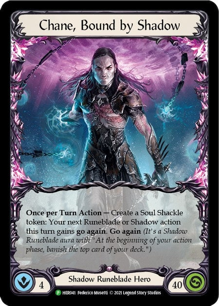 Image for Chane, Bound by Shadow (Rainbow) - HER041 (Flesh and Blood: Promo Cards) (HER041) - Flesh and Blood TCG
