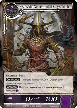 Image for Osiris, the Nether God of King's Tomb (The War of Valhalla) (2-111) - Force of Will