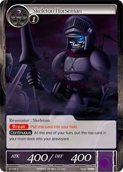 Image for Skeleton Horseman (The War of Valhalla) (2-134) - Force of Will
