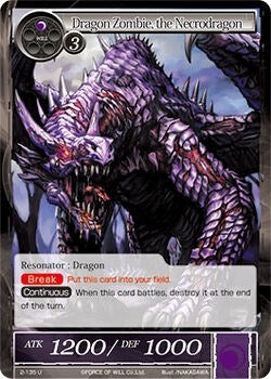 Image for Dragon Zombie, the Necrodragon (The War of Valhalla) (2-135) - Force of Will