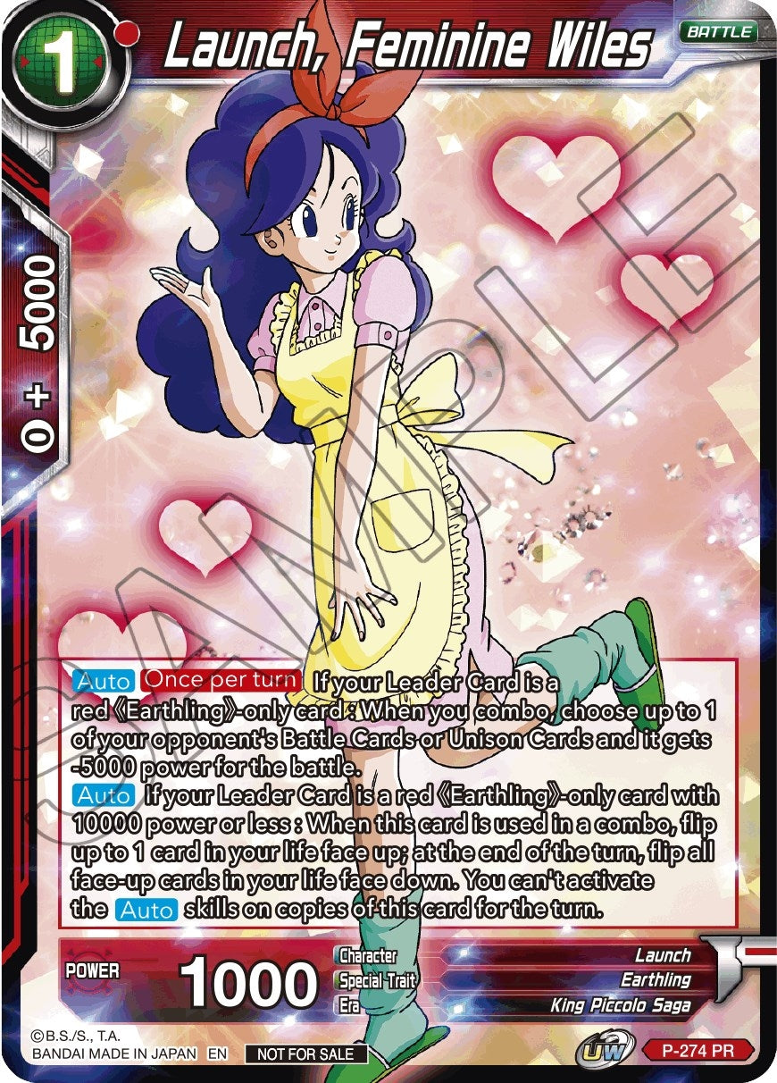 Image for Launch, Feminine Wiles (Event Pack 08) (Tournament Promotion Cards) (P-274) - Dragon Ball Super: Masters