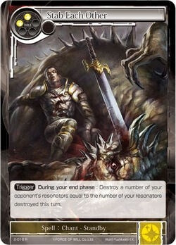 Image for Stab Each Other (The War of Valhalla) (2-018) - Force of Will