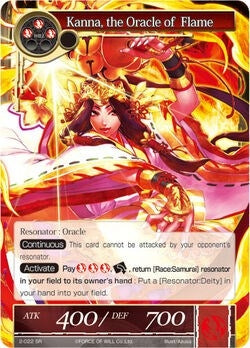 Image for Kanna, the Oracle of Flames (The War of Valhalla) (2-022) - Force of Will
