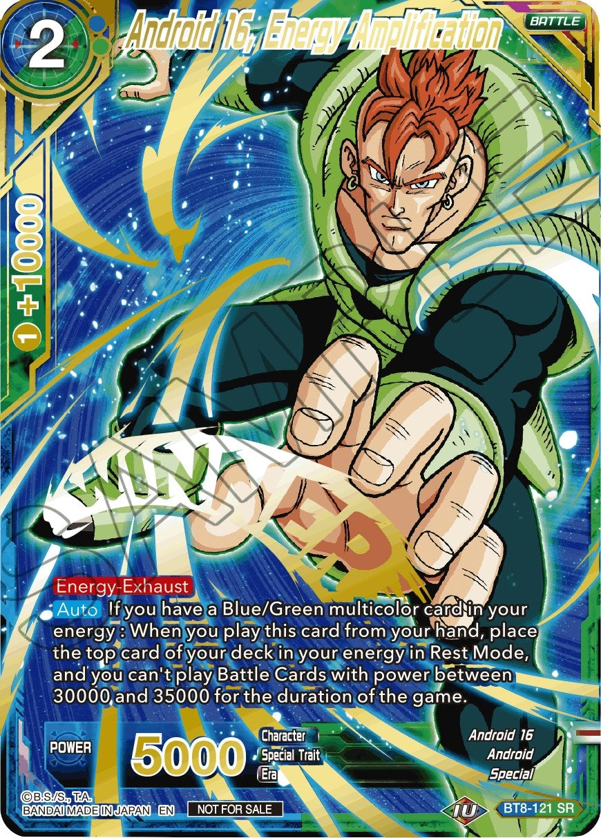 Image for Android 16, Energy Amplification (Alternate Art Set 2021 Vol. 2) (Tournament Promotion Cards) (BT8-121) - Dragon Ball Super: Masters