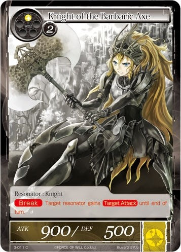 Image for Knight of the Barbaric Axe (The Shaft of Light of Valhalla) (3-011) - Force of Will