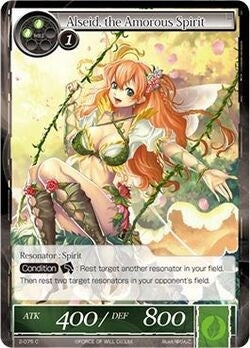 Image for Alseid, the Amorous Spirit (The War of Valhalla) (2-075) - Force of Will