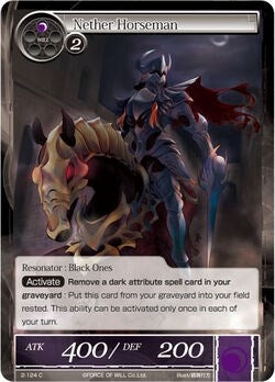 Image for Nether Horseman (The War of Valhalla) (2-124) - Force of Will