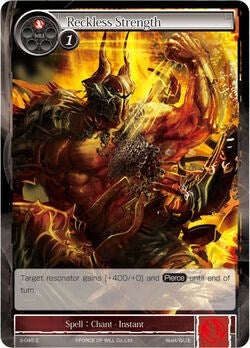 Image for Reckless Strength (The Shaft of Light of Valhalla) (3-045) - Force of Will