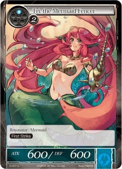 Image for Tri, the Mermaid Fencer (The Shaft of Light of Valhalla) (3-057) - Force of Will