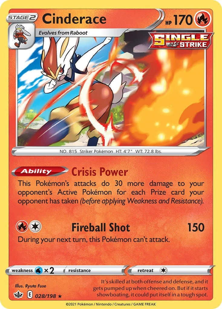 Image for Cinderace (Deck Exclusives) (028/198) - Pokemon