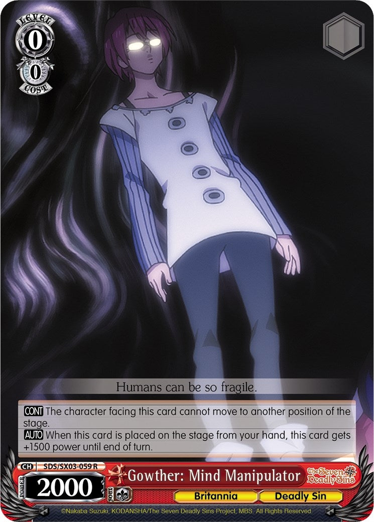 Image for Gowther: Mind Manipulator (The Seven Deadly Sins) (SDS/SX03-059 R) - Weiss Schwarz
