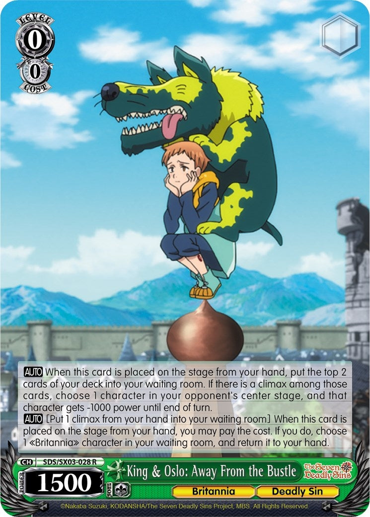 Image for King & Oslo: Away From the Bustle (The Seven Deadly Sins) (SDS/SX03-028 R) - Weiss Schwarz