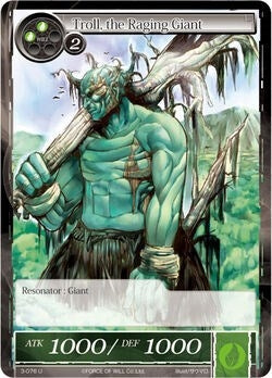 Image for Troll, the Raging Giant (The Shaft of Light of Valhalla) (3-076) - Force of Will