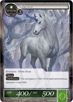 Image for Unicorn (The Shaft of Light of Valhalla) (3-078) - Force of Will