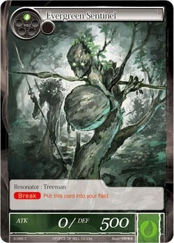 Image for Evergreen Sentinel (The Shaft of Light of Valhalla) (3-086) - Force of Will
