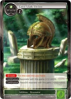 Image for Live Oak Helm (The Shaft of Light of Valhalla) (3-091) - Force of Will