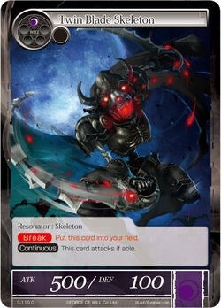 Image for Twin Blade Skeleton (The Shaft of Light of Valhalla) (3-110) - Force of Will