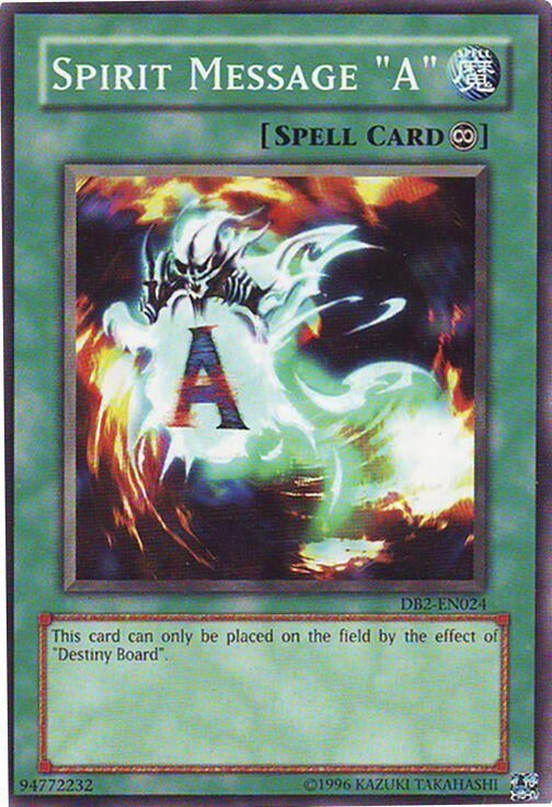 Image for Spirit Message "A" (Dark Beginning 2) (DB2-EN024) - YuGiOh