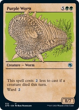 Image for Purple Worm (Showcase) (Adventures in the Forgotten Realms) (332) - Magic: The Gathering