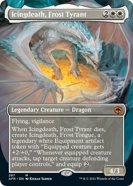 Image for Icingdeath, Frost Tyrant (Borderless) (Adventures in the Forgotten Realms) (287) - Magic: The Gathering