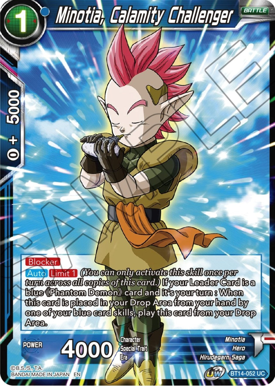 Image for Minotia, Calamity Challenger (Cross Spirits) (BT14-052) - Dragon Ball Super: Masters