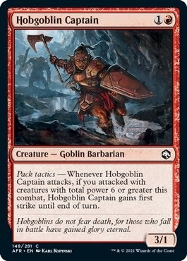 Image for Hobgoblin Captain (Adventures in the Forgotten Realms) (148) - Magic: The Gathering
