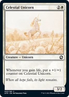 Image for Celestial Unicorn (Adventures in the Forgotten Realms) (5) - Magic: The Gathering