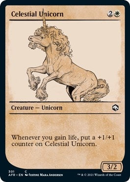 Image for Celestial Unicorn (Showcase) (Adventures in the Forgotten Realms) (301) - Magic: The Gathering