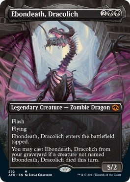 Image for Ebondeath, Dracolich (Borderless) (Adventures in the Forgotten Realms) (292) - Magic: The Gathering