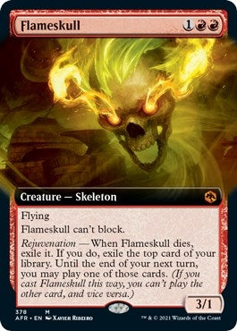 Image for Flameskull (Extended Art) (Adventures in the Forgotten Realms) (378) - Magic: The Gathering