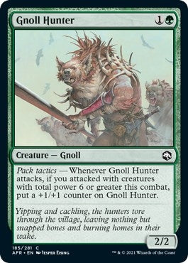Image for Gnoll Hunter (Adventures in the Forgotten Realms) (185) - Magic: The Gathering