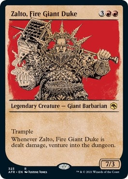 Image for Zalto, Fire Giant Duke (Showcase) (Adventures in the Forgotten Realms) (323) - Magic: The Gathering