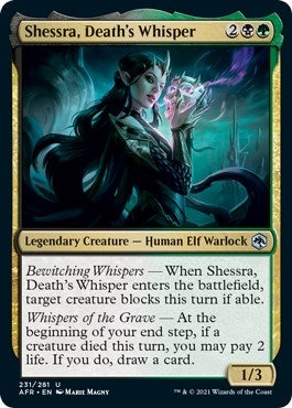 Image for Shessra, Death's Whisper (Adventures in the Forgotten Realms) (231) - Magic: The Gathering