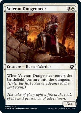 Image for Veteran Dungeoneer (Adventures in the Forgotten Realms) (40) - Magic: The Gathering