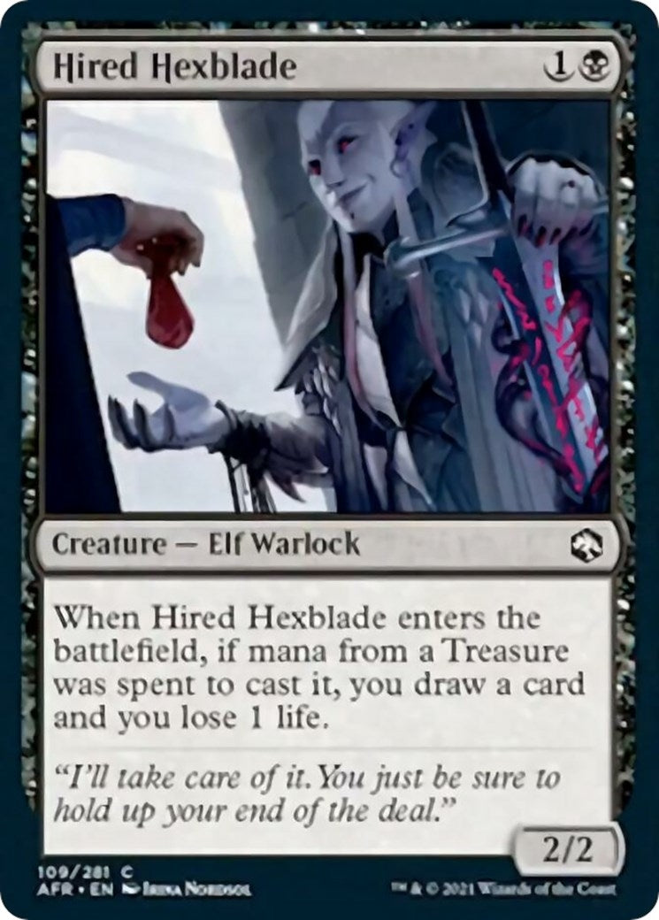 Image for Hired Hexblade (Adventures in the Forgotten Realms) (109) - Magic: The Gathering