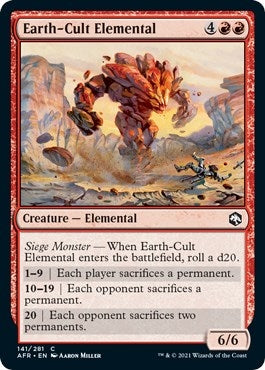 Image for Earth-Cult Elemental (Adventures in the Forgotten Realms) (141) - Magic: The Gathering