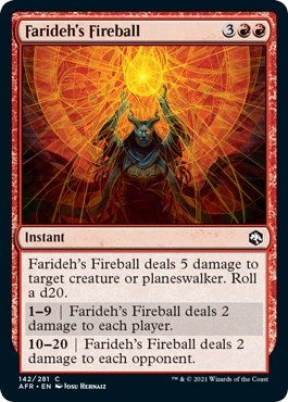 Image for Farideh's Fireball (Adventures in the Forgotten Realms) (142) - Magic: The Gathering