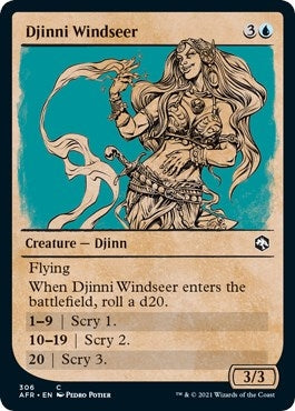 Image for Djinni Windseer (Showcase) (Adventures in the Forgotten Realms) (306) - Magic: The Gathering