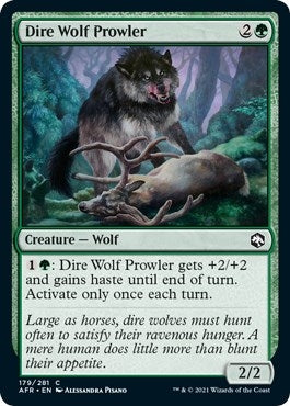 Image for Dire Wolf Prowler (Adventures in the Forgotten Realms) (179) - Magic: The Gathering