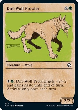 Image for Dire Wolf Prowler (Showcase) (Adventures in the Forgotten Realms) (325) - Magic: The Gathering