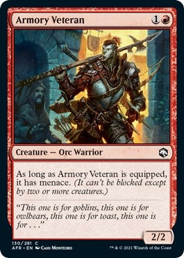 Image for Armory Veteran (Adventures in the Forgotten Realms) (130) - Magic: The Gathering