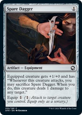 Image for Spare Dagger (Adventures in the Forgotten Realms) (250) - Magic: The Gathering