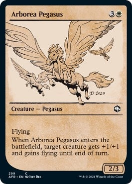 Image for Arborea Pegasus (Showcase) (Adventures in the Forgotten Realms) (299) - Magic: The Gathering