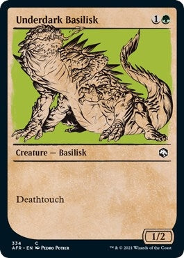 Image for Underdark Basilisk (Showcase) (Adventures in the Forgotten Realms) (334) - Magic: The Gathering