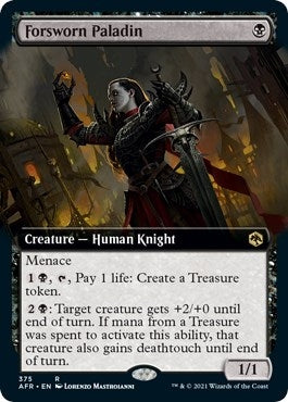 Image for Forsworn Paladin (Extended Art) (Adventures in the Forgotten Realms) (375) - Magic: The Gathering