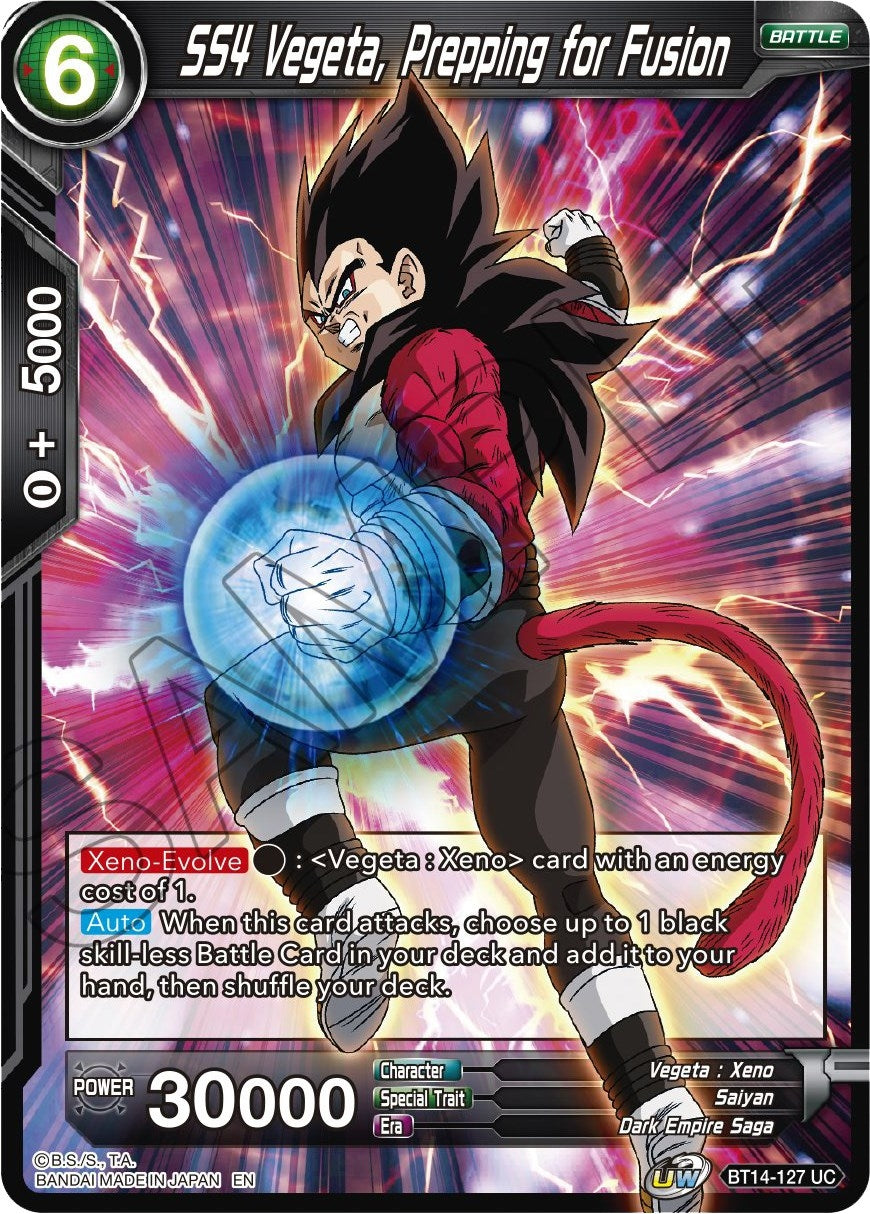 Image for SS4 Vegeta, Prepping for Fusion (Cross Spirits) (BT14-127) - Dragon Ball Super: Masters