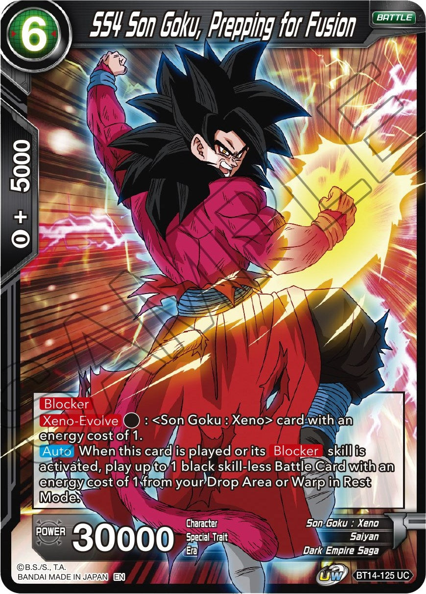 Image for SS4 Son Goku, Prepping for Fusion (Cross Spirits) (BT14-125) - Dragon Ball Super: Masters